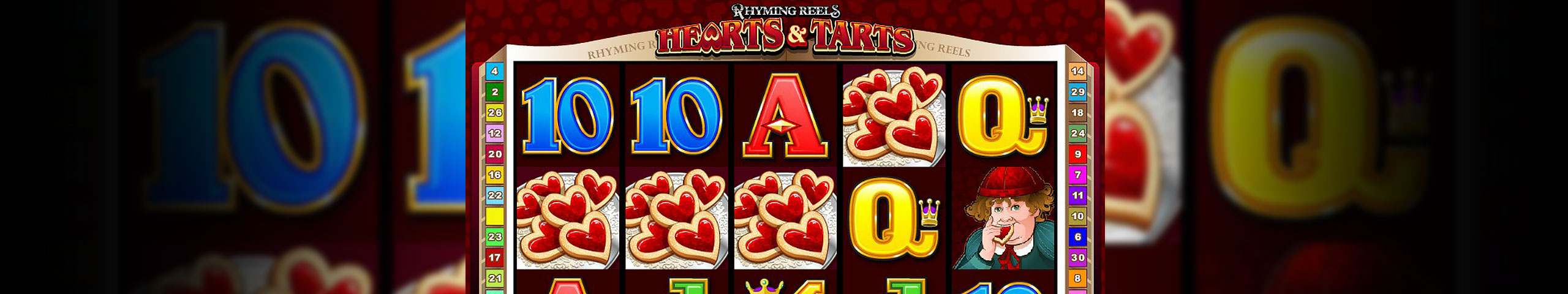 Rhyming Reels - Hearts & Tarts Microgaming spilleautomater slider